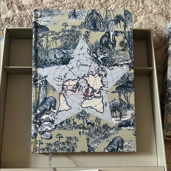 Dior Safari-Themed Blue and Cream Stationery Set - Picture 4 of 6